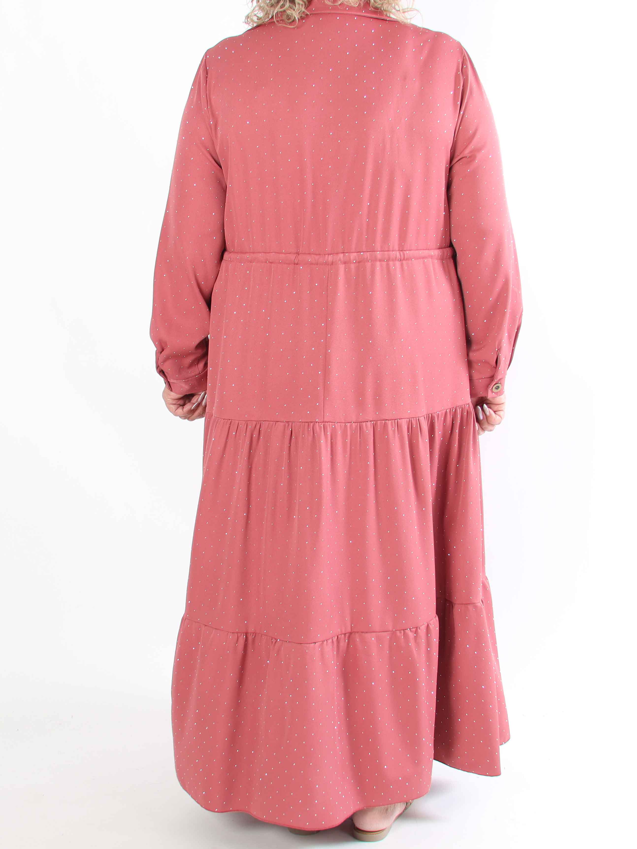 Starlight - Plus size-klänning med lager-på-lager-look utsmyckad med volanger